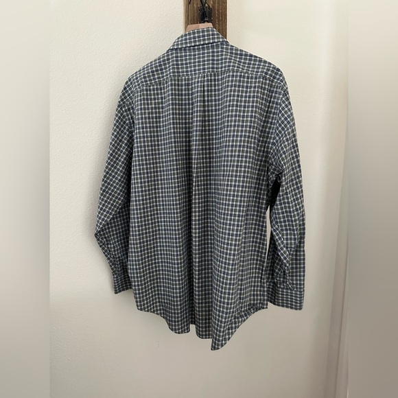 Lauren Ralph Lauren Men's Checkered Shirt - Blue and Green - Picture 3 of 3